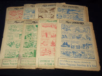 1952 DIARIO DE COSTA RICA DOMINGO COLOR COMICS LOT OF 13 - SUPERMAN - NP 2152V