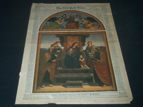 1913 MARCH 23 NEW YORK TIMES EASTER NUMBER - J. PIERPONT MORGAN ART - NP 3977