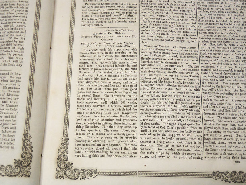 1862 MARCH 29 USS. MONITOR ILLUSTRATION - BOSTON CULTIVATOR NEWSPAPER - NP 4502A
