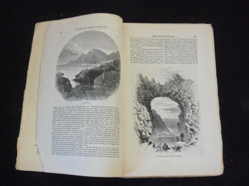 1874 HARPER'S MONTHLY MAGAZINE-COMPLETE YEAR-NICE ILLUSTRATIONS & ADS - WR 1401