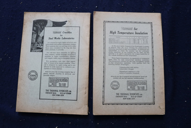 1919-1920 CHEMICAL ABSTRACTS SEMI-WEEKLY MAGAZINE - LOT OF 7 - O 3493