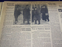 1936 DEC 5 NEW YORK TIMES - CABINET HEARS KING'S ANSWER TO BALDWIN - NT 2121