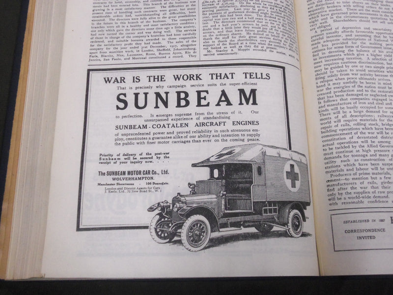 1918 SATURDAY REVIEW 2 BOUND VOLUMES - COMPLETE YR- PUBLISHED IN LONDON - R 1118