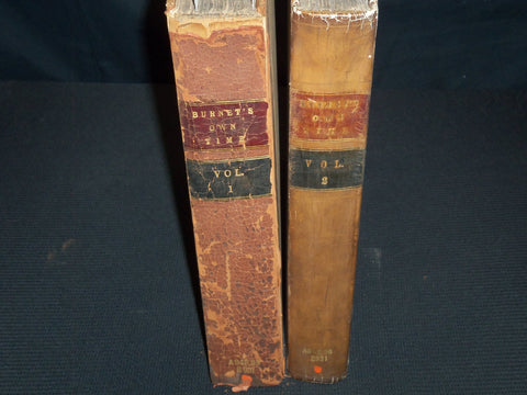 1724-1734 BISHOP BURNET'S HISTORY OF HIS OWN TIME VOLUME 1 & 2 - #12