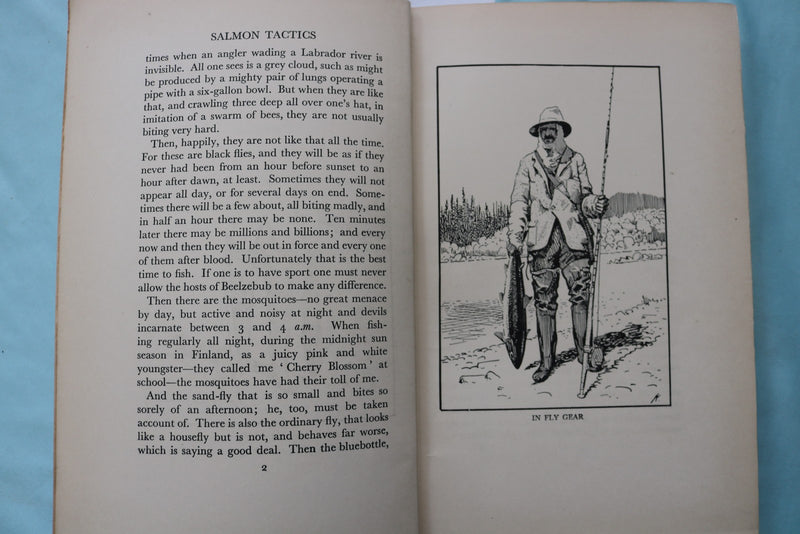 1934 SALMON TACTICS HARDCOVER BOOK BY PERCY E. NOBBS - KD 9728