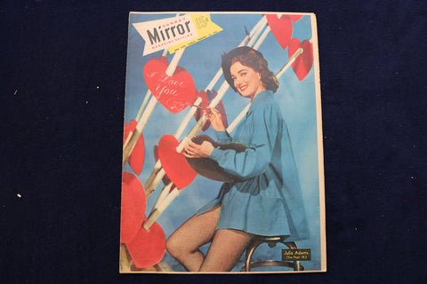 1952 FEBRUARY 10 NY MIRROR MAGAZINE - JULIA ADAMS COVER - E 22498
