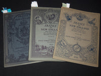 1925-1929 FRANCE AND NEW ENGLAND SOFTCOVER BOOKS LOT OF 3 - KD 3970I
