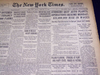 1937 FEBRUARY 12 NEW YORK TIMES - STRIKERS QUI AUTO PLANTS - NT 2791