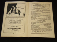 1924 THE MIRACLE STAGE PROGRAM - MAX REINHARDT - CLEVELAND - J 8010