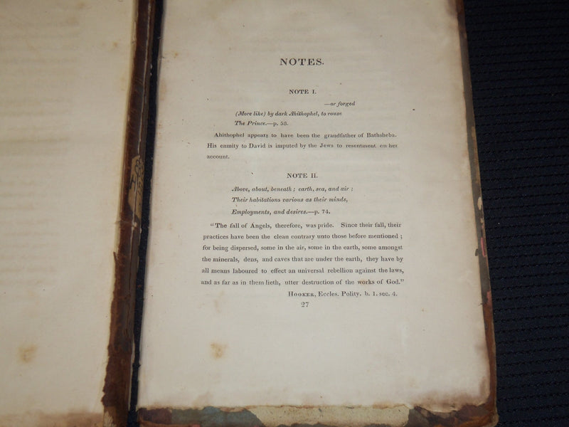 1825 HADAD - A DRAMATIC POEM - BOOK BY JAMES A. HILLHOUSE - NEW YORK - KD 4585W