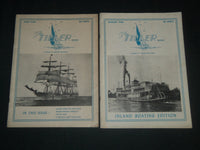 1946 JUNE & AUGUST THE TILLER BOATING MAGAZINE LOT OF 2 - BETTER BOATING- B 6573