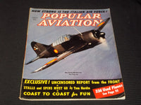 1940 JULY POPULAR AVIATION MAGAZINE - BELGIAN BREWSTER FRONT COVER - E 7763