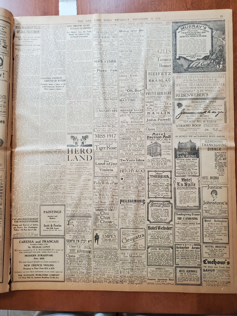 1917 NOVEMBER 29 NEW YORK TIMES - GERMANS WELCOME LENINE'S ENVOYS - NT 8073
