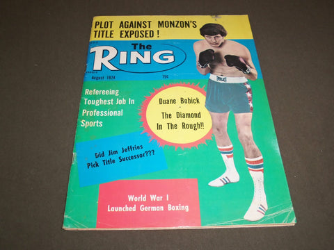 1974 AUGUST THE RING MAGAZINE - DUANE BOBICK - SP 5322