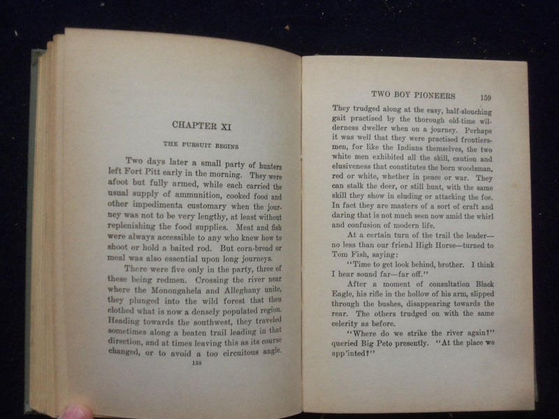 1927 TWO BOY PIONEERS HARDCOVER BOOK BY JAMES BRADEN - KD 8375