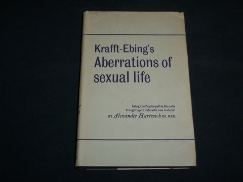 1959 ABERRATIONS OF SEXUAL LIFE HARDCOVER BOOK BY DR. KRAFFT-EBING - KD 7206
