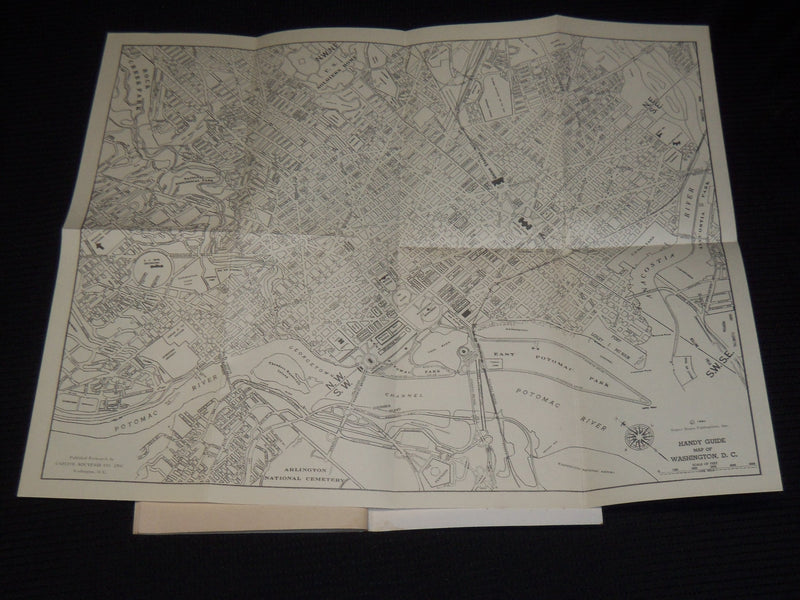 1950 WASHINGTON HANDY GUIDE - SESQUICENTENNIAL ISSUE - 88 ILLUSTRATIONS - K 34