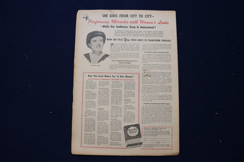 1945 JANUARY 7 CHICAGO TRIBUNE MAGAZINE - HELEN HAYES COVER - E 23036