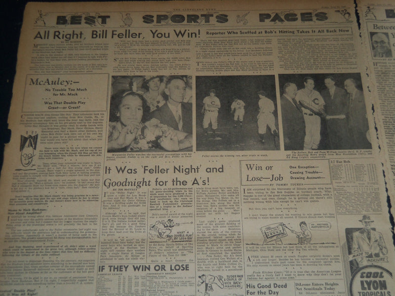 1941 JULY 11 CLEVELAND NEWS NEWSPAPER - AMERICAN BUILDERS ON SECRET JOB- NT 7459