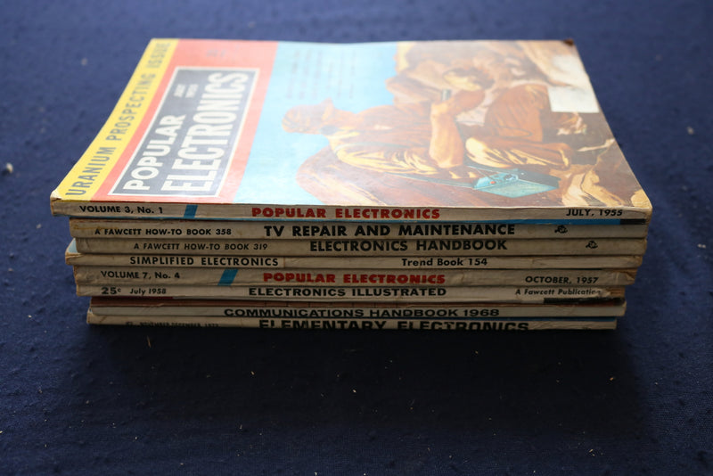 1955-1973 ELECTRONICS MAGAZINES - LOT OF 8 - O 3453