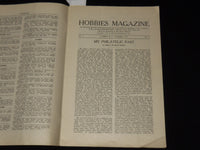 1919 OCTOBER HOBBIES MAGAZINE - PERCY MCGRAW MANN - VOLUME 2 NO. 1 - SP 4863A