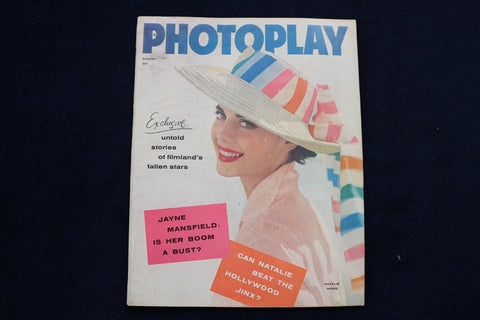 1957 AUGUST PHOTOPLAY MAGAZINE - NATALIE WOOD COVER - E 12733