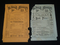 1872 ST. JAMES THEATRE HANDBILLS LOT OF 2 - BLACK FRIDAY - J 5391