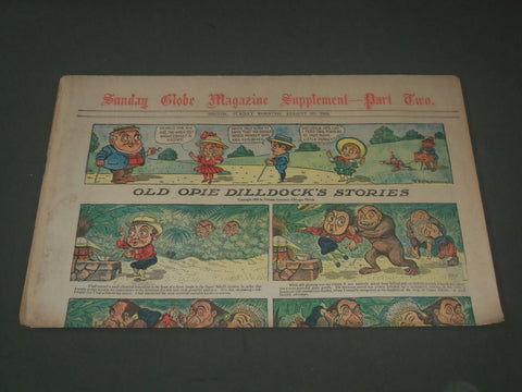 1908 AUGUST 30 SUNDAY BOSTON GLOBE SUPPLEMENT PART 2 - COLOR COMICS - NP 2795