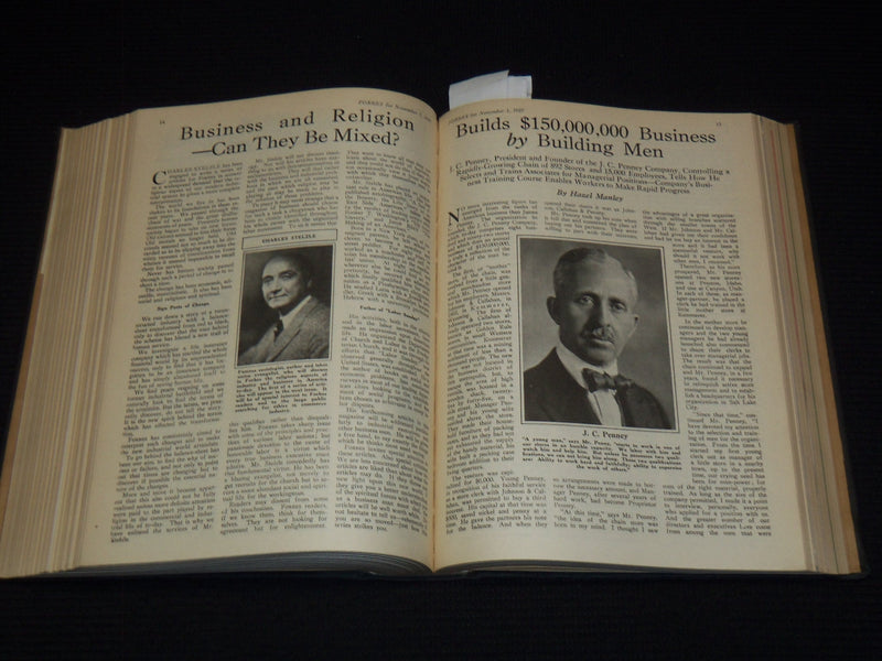 1927 JULY 1-DECEMBER 15 FORBES MAGAZINE BOUND VOLUME - NICE ADS - R 10B
