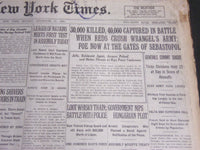 1920 NOVEMBER 15 NEW YORK TIMES - 30,000 KILLED AS REDS CRUSH ARMY - NT 6782