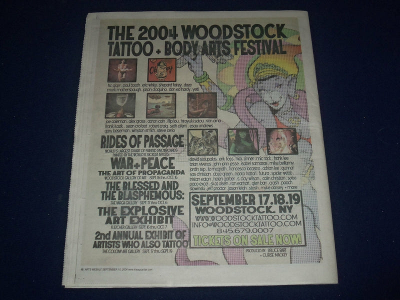2004 SEPTEMBER 15-22 AQUARIAN WEEKLY NEWSPAPER - SALIVA COVER - J 1079