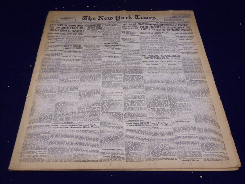 1930 APRIL 18 NEW YORK TIMES - PENN STATION TRAFFIC ZONE - NT 3890