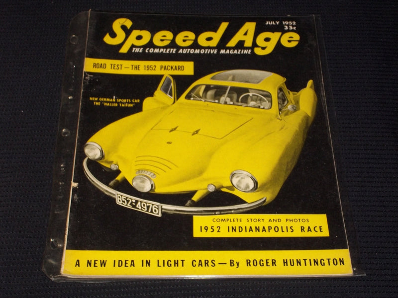 1952 JULY SPEED AGE MAGAZINE - NICE RACING FRONT COVER - E 1998