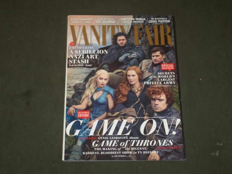 2014 APRIL VANITY FAIR MAGAZINE - GAME OF THRONES - GAME ON! - B 2454
