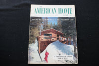 1956 JANUARY THE AMERICAN HOME MAGAZINE - YARD FULL OF COLOR COVER - E 9759
