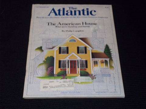 1984 SEPTEMBER THE ATLANTIC MAGAZINE - THE AMERICAN HOUSE FRONT COVER - E 13756