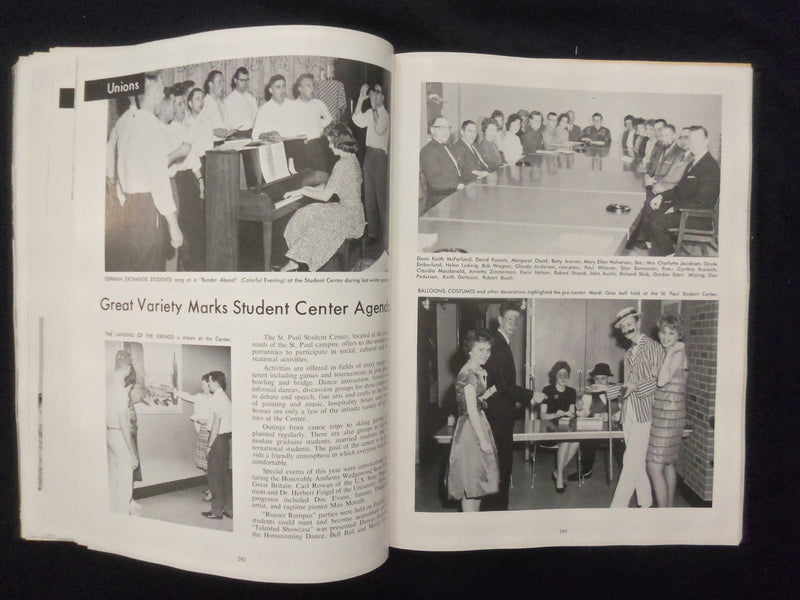 1962 GOPHER UNIVERSITY OF MINNESOTA YEARBOOK - MINNEAPOLIS, MINNESOTA - YB 3301