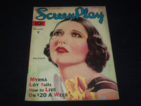 1934 NOVEMBER SCREEN PLAY MAGAZINE - KAY FRANCIS COVER - E 12160