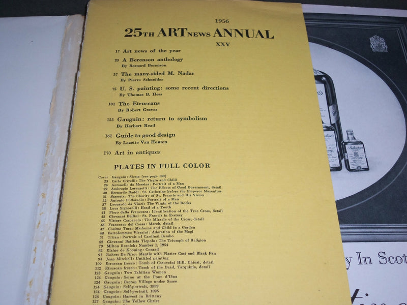1956 25TH ART NEWS ANNUAL MAGAZINE - NICE ILLUSTRATIONS - J 2222