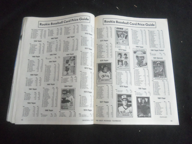 1991 BASEBALL DIGEST MAGAZINE - 1991 BEST ROOKIES YEARBOOK - B 5536Y