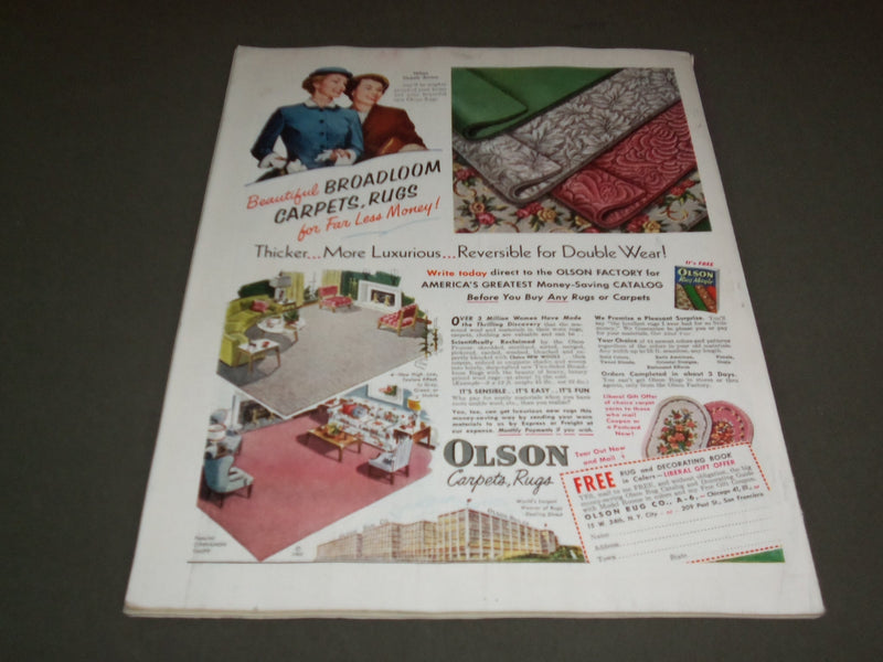 1956 JANUARY WOMAN'S HOME COMPANION MAGAZINE - GREAT COVER AND STORIES - SP 7106