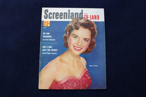 1954 JUNE SCREENLAND MAGAZINE - DEBBIE REYNOLDS COVER - E 12833
