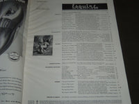 1942 NOVEMBER ESQUIRE MAGAZINE - VARGAS ILLUSTRATION - COVER AND ADS - ST 5076