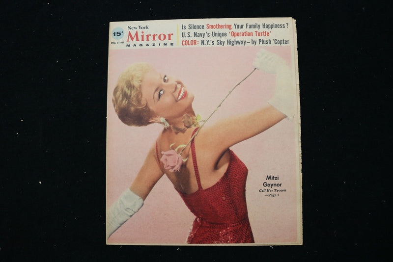 1961 DECEMBER 3 NEW YORK MIRROR MAGAZINE - MITZI GAYNOR COVER - E 25517