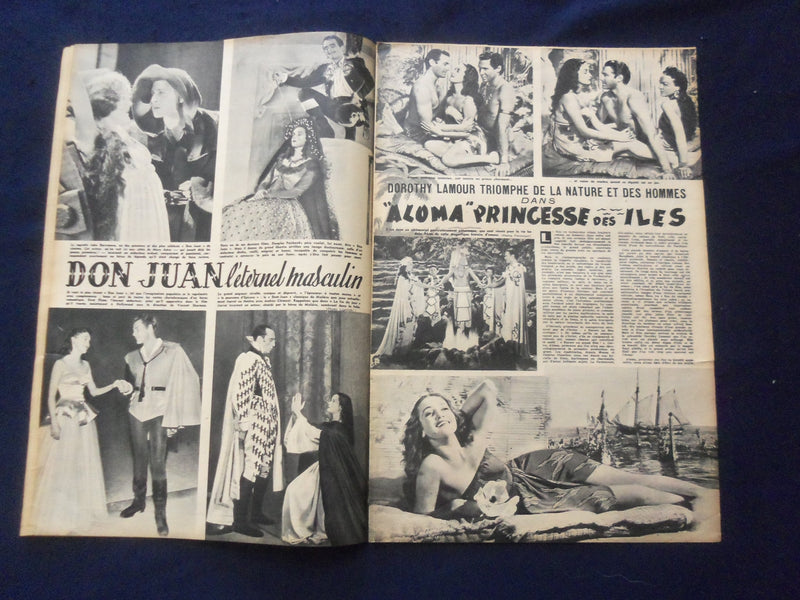 1948 JAN 20 CINEMONDE MAGAZINE - SIMONE RENANT COVER -BELGIUM EDITION - SP 4868H