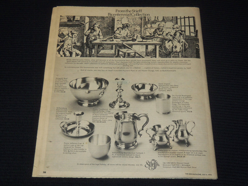 1976 JULY 4 BALTIMORE SUN MAGAZINE - MARYLAND THE BEAUTIFUL - PHOTOS - NP 8930