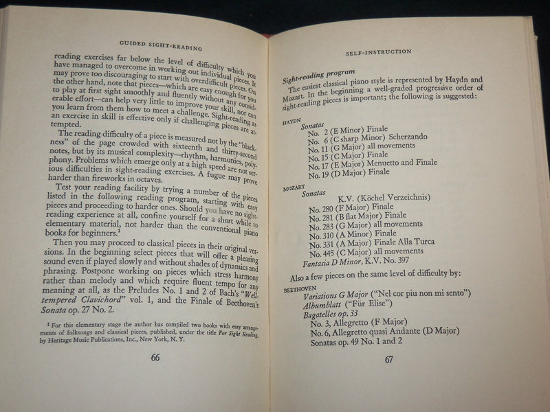 1950 GUIDED SIGHT READING HARDCOVER BOOK BY LEONARD DEUTSCH - KD 6648
