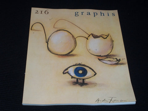 1981 #216 GRAPHIS MAGAZINE VERY NICE COVER ART & INSIDE PAGES - E 865