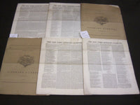 1839 THE NEW YORK LITERARY GAZETTE NEWSPAPER LOT OF 12 - EMERSON - NP 1814
