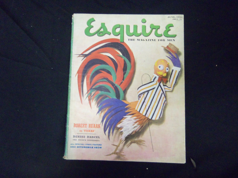 1951 JUNE ESQUIRE MAGAZINE - GREAT COVER, PHOTOS AND ADS - ST 2686